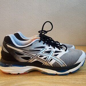 Asics Gel Cumulus 18 Shoes Mens Size 12 Gray Black White Running Sneakers T6C3N